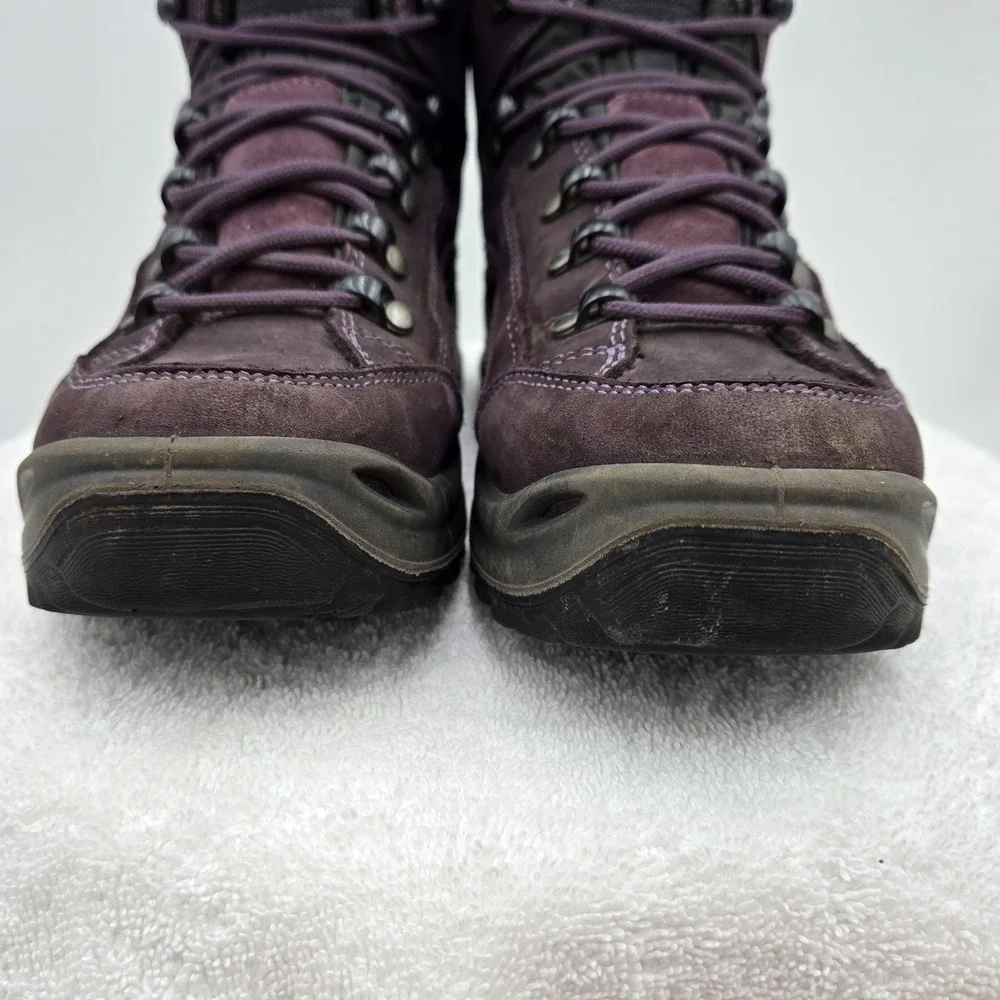 Lowa Women's Size 6 Renegade GTX Mid Gore-Tex Vibram Hiking Boot Purple Outdoor
